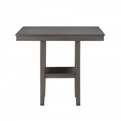 Ensemble de salle à manger 5 pièces à hauteur de comptoir Mosse - Gris | Ensemble De Salle À Manger À Hauteur De Comptoir Mosse Gris, 5 Pièces