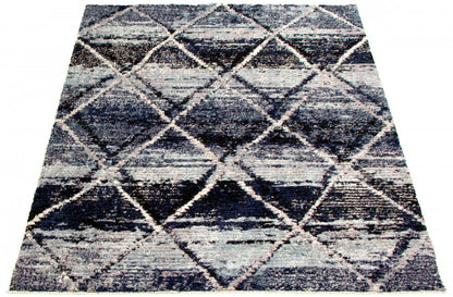 Tapis Makondo Abstract Blue - 244 x 305 cm | D279HZUD