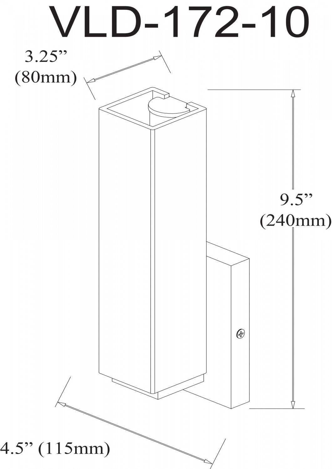 Dainolite Vonte Wall Sconce 12w Polished Chrome Light White Glass Lamp|Applique murale Vonte de Dainolite en verre blanc, avec fini chromé poli et ampoule de 12 W