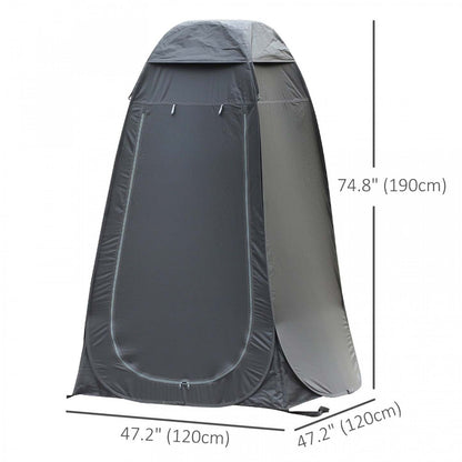 Outsunny Tente de Douche Pop Up, Vestiaire Intime Extérieur, Noir|Outsunny Pop Up Shower Tent, Outdoor Privacy Changing Dressing Room, Black