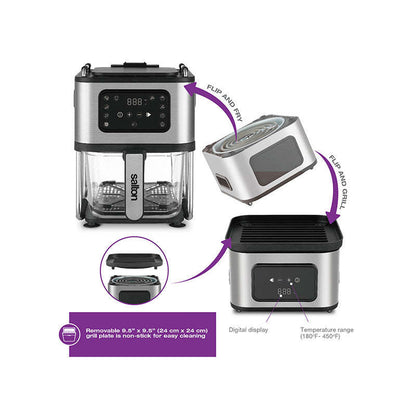 Salton Flip N Cook 2-In-1 -AF2090|Appareil Retourner et cuire 2 en 1 de Salton - AF2090