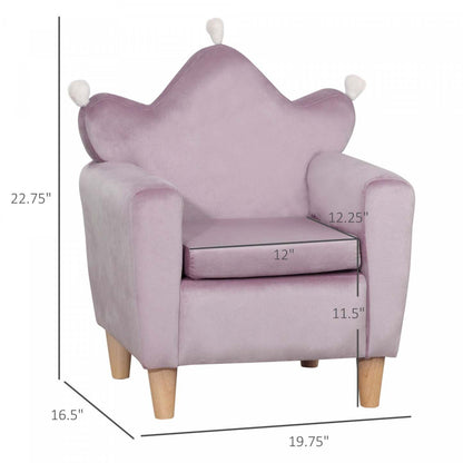 Qaba Fauteuil Enfant, Fauteuil pour Tout-Petit avec Accoudoirs et Dossier Haut, Cadre en Bois, Velours Doux Néerlandais, Fauteuil Bébé | Qaba Fauteuil Enfant Design Scandinave Compartiment De Rangement Grand Confort Accoudoirs Assise Dos
