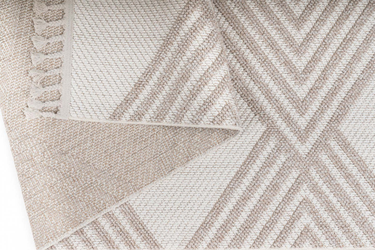 Tapis intérieur/extérieur blanc Athena - 7,6 X 10,6 | Tapis Blanc D'intérieur/Extérieur Athena - 7.6 X 10.6