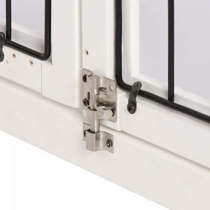 Pawhut 26'' Cage A Chien Décorative En Bois Avec Double Porte D'entrée Et Un Design Simple Et Moderne