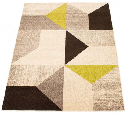 Tapis Hadley gris/vert 201 x 290 cm | D27ENLUA