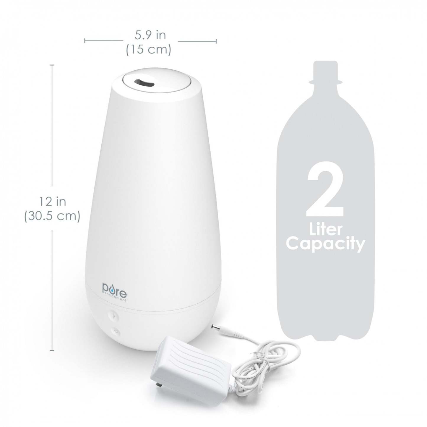 PureSpa XL 3-In-1 Aroma Diffuser Humidifier|Humidificateur et diffuseur d’huiles essentielles 3 en 1 PureSpa XL