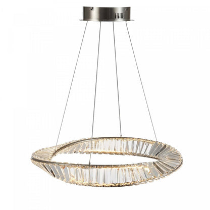 Stella 25 W LED Nickel Satiné Suspension|Luminaire suspendu Stella nickel satiné à DEL de 25 W|D06HNRZV