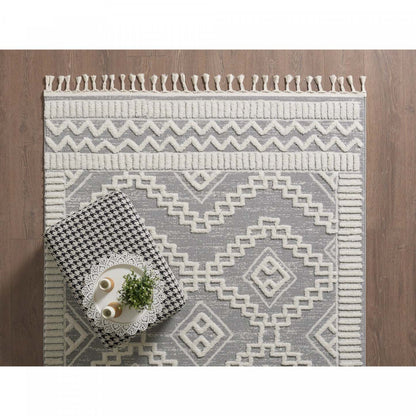 Quinto Moroccan Quatro Shag Area Rug - 2'7 x 8'|Tapis à poil long Quinto Moroccan Quatro - 2 pi 7 po x 8 pi