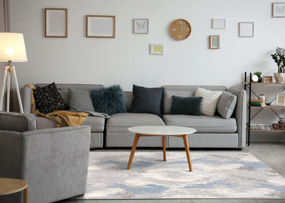 Florence Washed Damask Indoor Area Rug - 4'7 x 6'7|Tapis d'intérieur à motif damassé délavé Florence - 4 pi 7 po x 6 pi 7 po