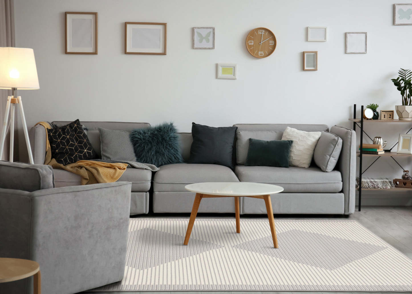 Tapis d'intérieur Florence Diamonds - 4'7 x 6'7|Tapis d'intérieur Florence à motif de diamants - 4 pi 7 po x 6 pi 7 po