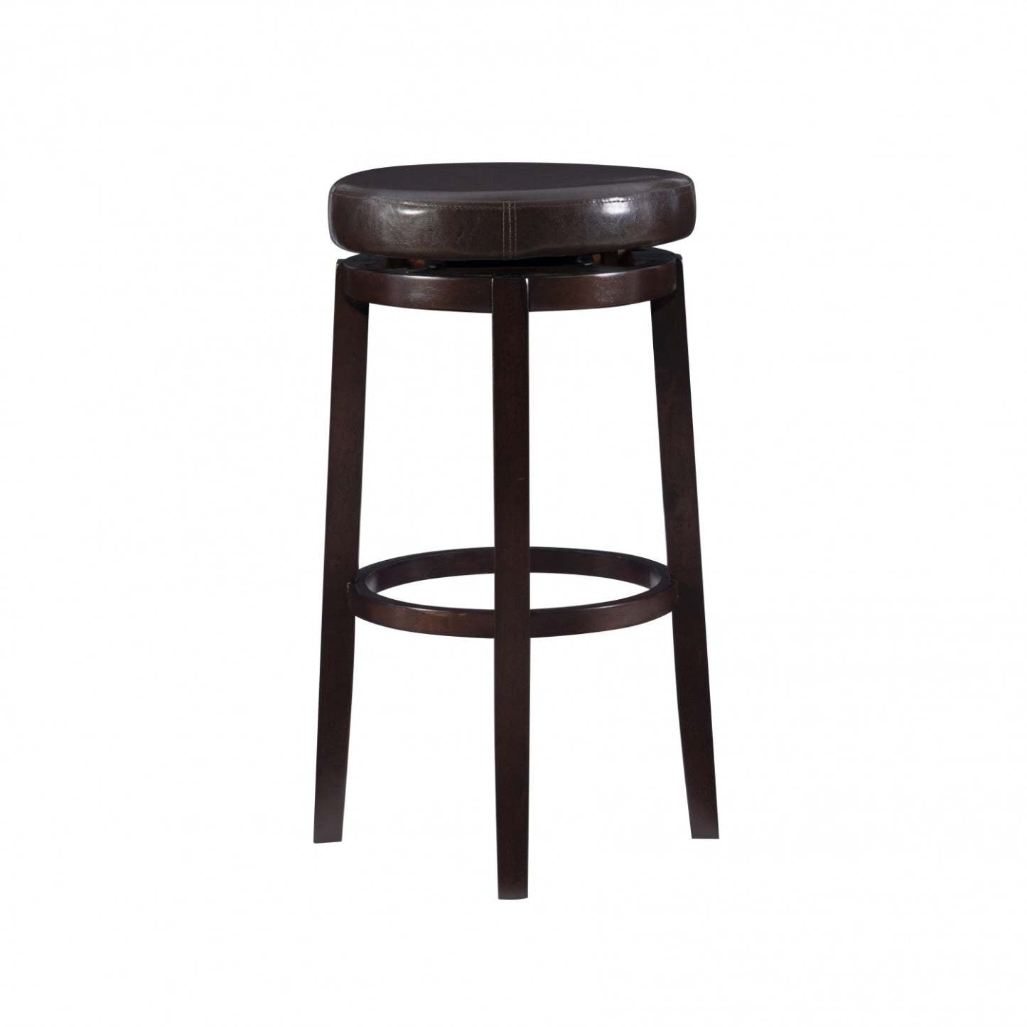 Tabouret de bar Maya en simili cuir - Marron|Tabouret bar Maya en similicuir - brun