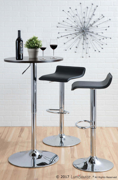LumiSource Adjustable Contemporary Bar Dining Pub Table - Black|Table de bar, salle à manger ou pub contemporaine réglable - noire