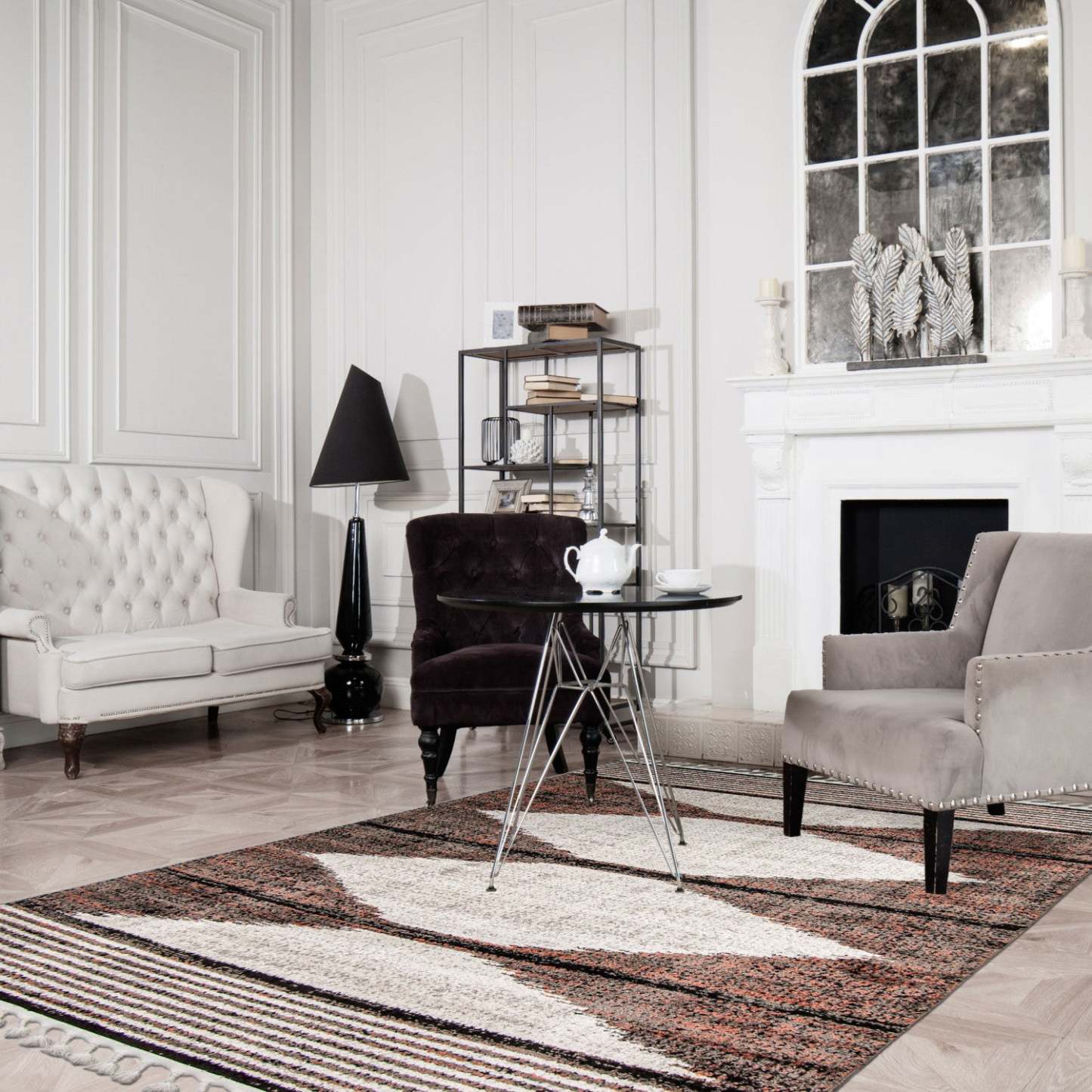 Tapis ivoire Vera Losange – 7'10 x 10'5| Tapis Vera Losange ivoire - 7 pi 10 po x 10 pi 5 po|D86FTW9G