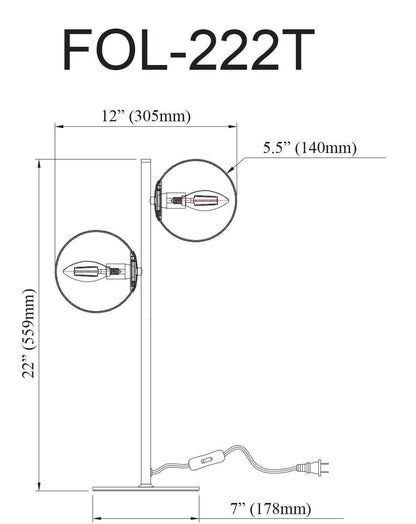 Dainolite Folgar 2 Light Table Lamp Fini laiton vieilli Verre blanc opale|Lampe de table Folgar de Dainolite en verre blanc opale, avec fini laiton vieilli et 2 ampoules