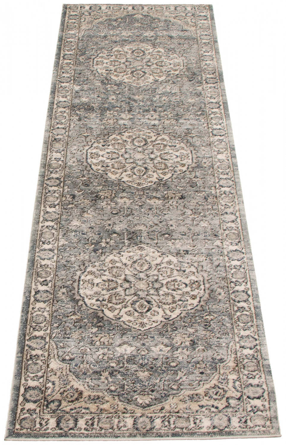 Octavian Tabriz bleu-ivoire - 2 pi 7 po x 8 pi 2 po|Carpette Octavian Tabriz bleu-ivoire - 2 pi 7 po x 8 pi 2 po| D2DCZKXD