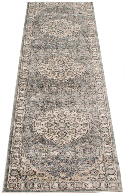 Octavian Tabriz bleu-ivoire - 2 pi 7 po x 8 pi 2 po|Carpette Octavian Tabriz bleu-ivoire - 2 pi 7 po x 8 pi 2 po| D2DCZKXD