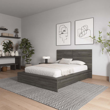 Nordika James Full Headboard - Grey Oak|Tête de lit James Nordika - chêne gris
