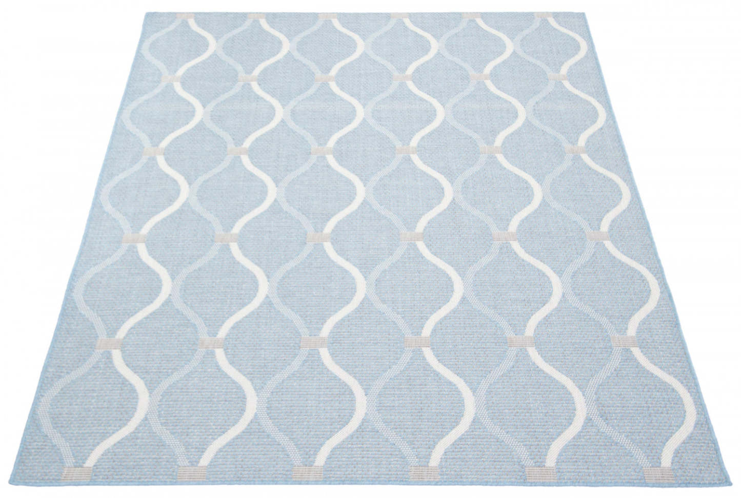 Tapis Neisha Abstract bleu clair 201,8 x 290,9 cm | D86FPGR7