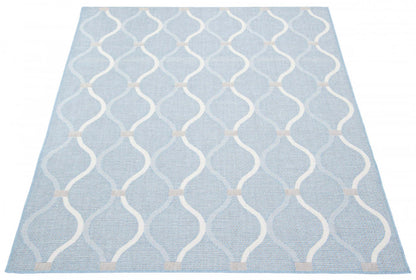 Tapis Neisha Abstract bleu clair 201,8 x 290,9 cm | D86FPGR7