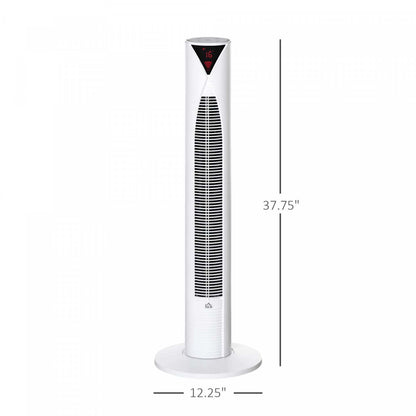 Homcom 38 Ventilateur Tour Avec 4 Modes De Vent Et 3 Vitesses|Homcom Ventilateur Tour De 38 Avec 4 Modes De Vent Et 3 Vitesses