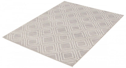 August Geod Grey-White 6'7 x 9'6 Area Rug|Carpette August gris géodeblanc 6 pi 7 po x 9 pi 6 po|D86F22LT