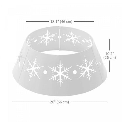 Homcom 26 Col De Sapin De Noël Avec Motifs De Flocons De Neige Creux Pour La Maison|Homcom 26 Christmas Tree Collar With Hollow Snowflake Patterns For Home