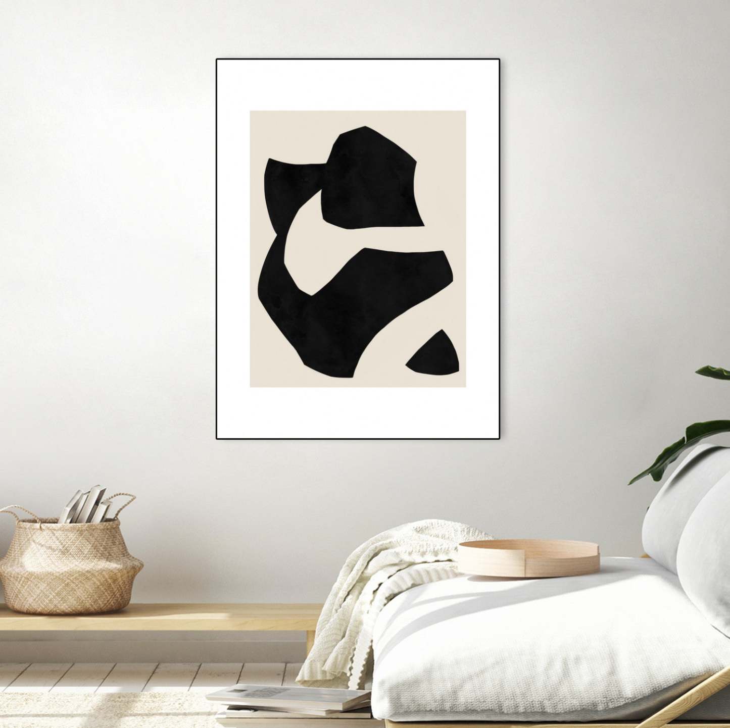 Untilted Canvas Framed Black 18x24 Wall Art|Œuvre d'art murale sur toile encadrée noire « Untilted » 18 x 24