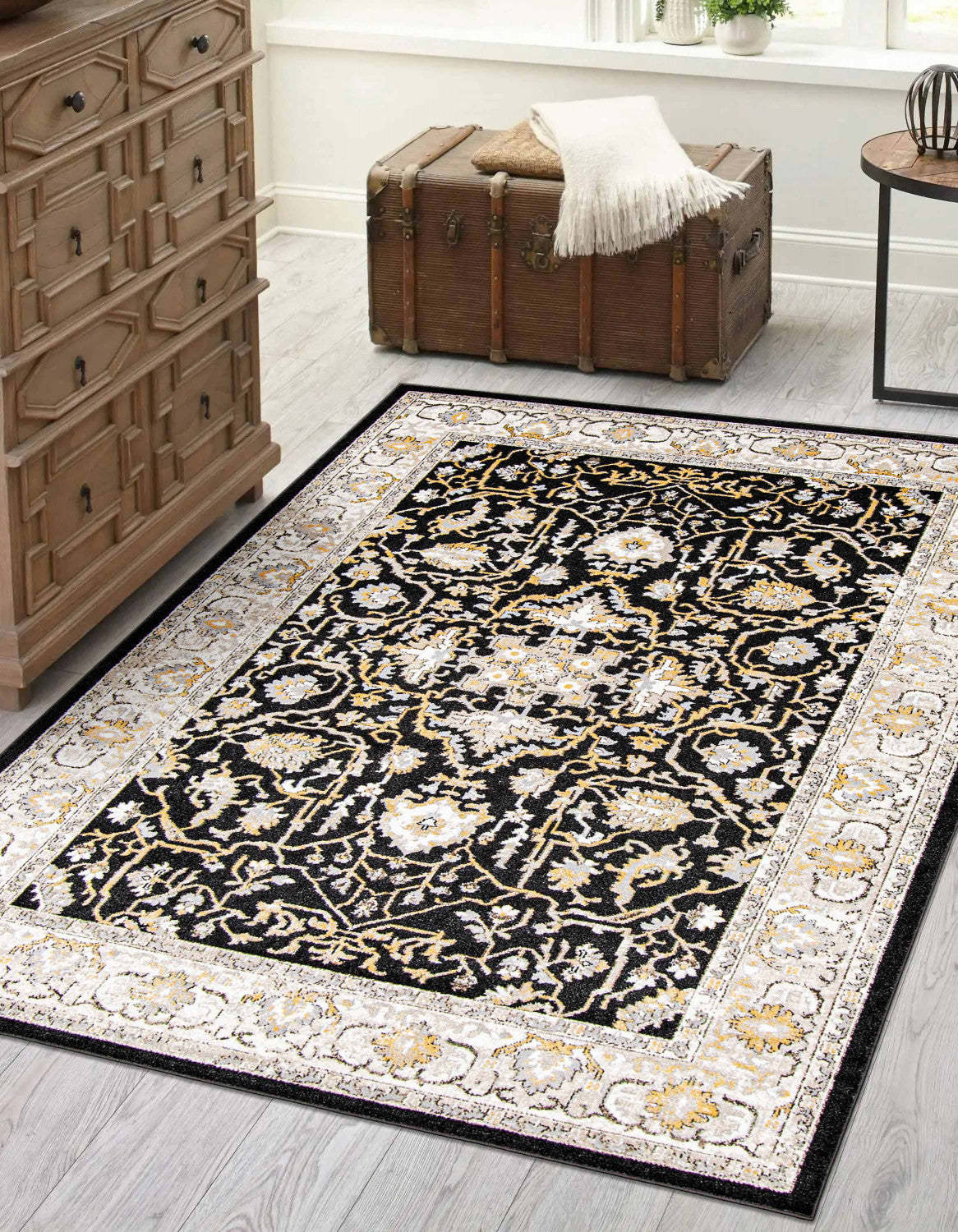 Legacy Black Machine Lavable Area Rug - 3'0 x 5'0|Carpette Legacy noire lavable à la machine - 3 pi 0 po x 5 pi 0 po|D86FZOR6