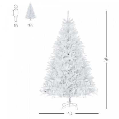 Homcom 7ft Artificial Christmas Tree With 1823 Branch Tips|Homcom Arbre De Noël Artificiel De 7 Pieds Avec 1823 Branches