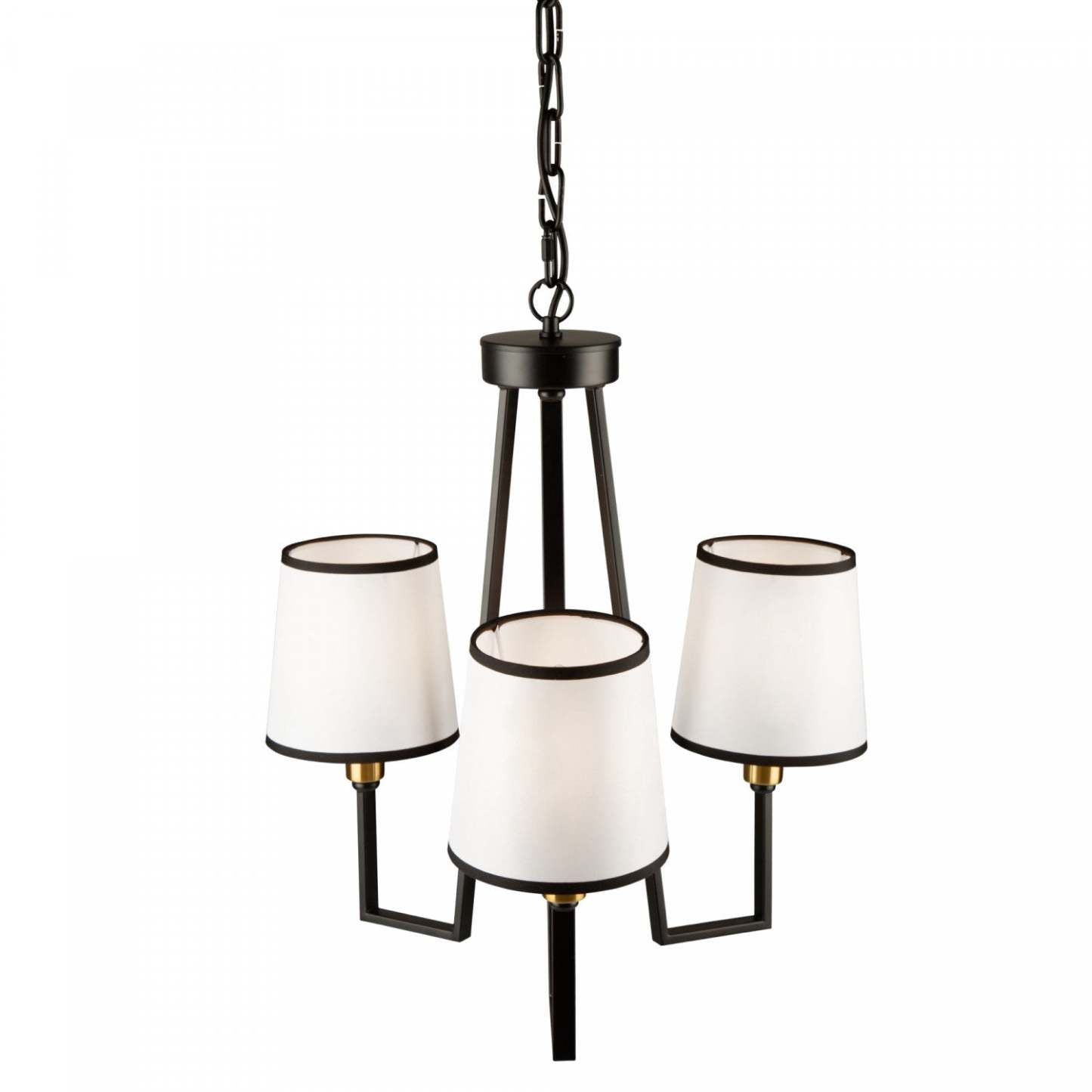 Lustre Coco à 3 lumières noir et doré | Lustre Coco noir et doré à 3 ampoules | D06HKU30