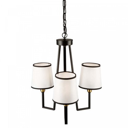 Lustre Coco à 3 lumières noir et doré | Lustre Coco noir et doré à 3 ampoules | D06HKU30