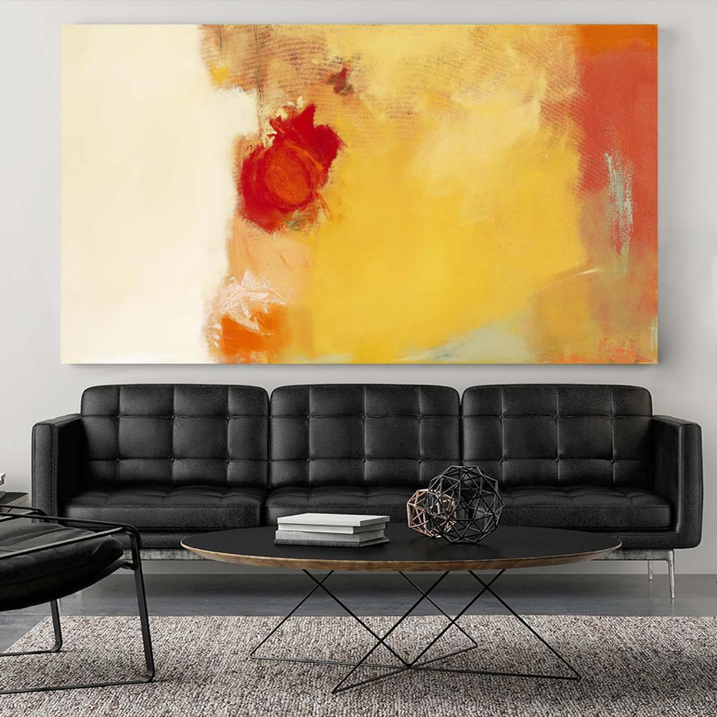 Red Note Giant Art 84x48 Wall Art|Œuvre d'art murale Giant Art «Red Note» 84 x 48