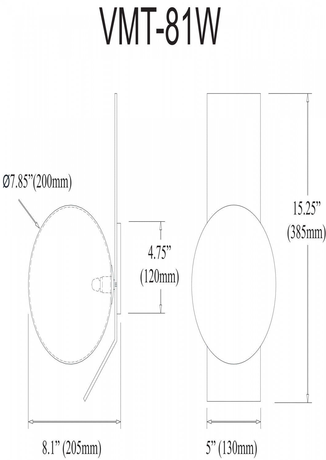 Dainolite Valemont 1 Light Wall Sconce Large Matte Black Opal White Glass Lamp|Grande applique murale Valemont de Dainolite en verre blanc opale, avec finition noire mate et 1 ampoule