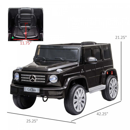 Aosom Compatible 12v Batterie Alimentée Voiture Électrique Pour Enfants Mercedes Benz G500 Jouet Avec Télécommande | Aosom Jouet Électrique Mercedes Benz G500 Pour Enfants À Piles 12v Compatible Avec Télécommande Pare