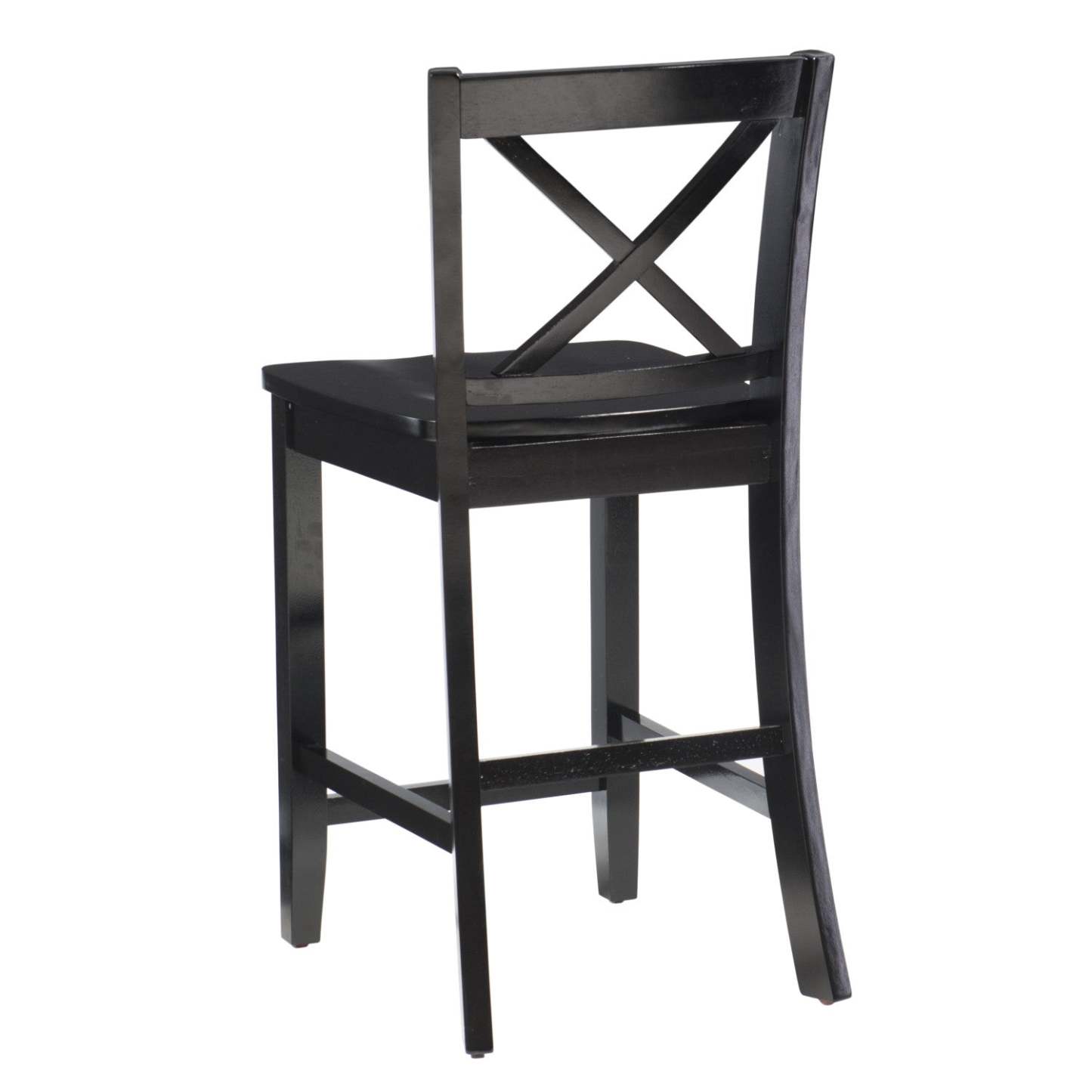 Tabouret Torino X-Back Counter-Height - Noir|Tabouret Torino de hauteur comptoir avec dossier en X - noir