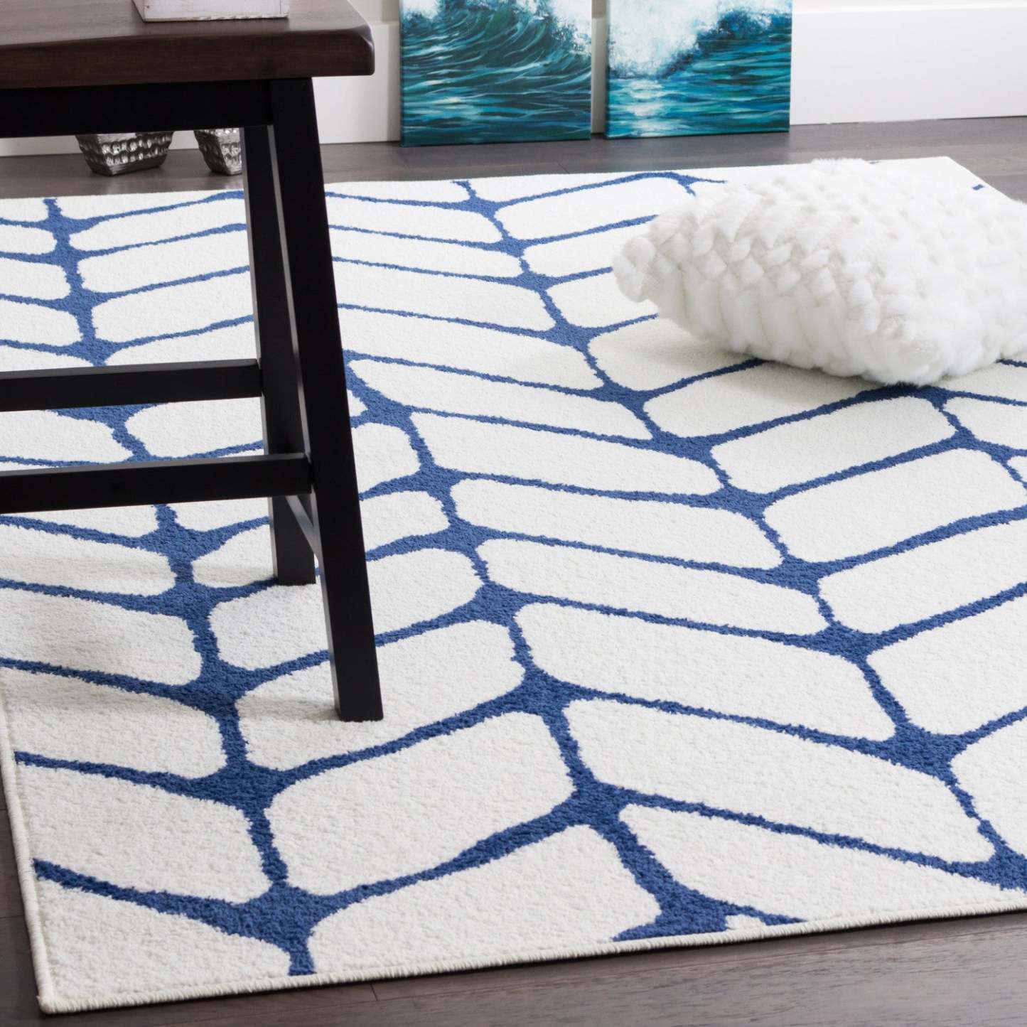 Tapis Lav Arco Bleu 4x6|Carpette Lav Arco bleue 4 x 6|D80GRDJA