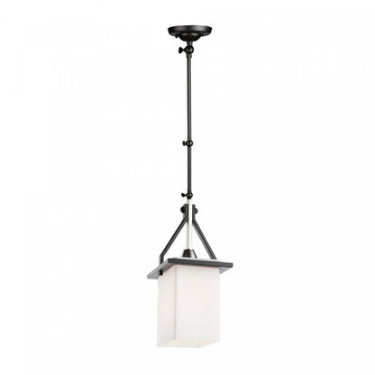 Brydon applique murale rectangulaire noir et nickel brossé à 1 ampoule|Luminaire suspendu de style applique murale rectangulaire Brydon noir et nickel brossé à 1 ampoule|D06HOCPN