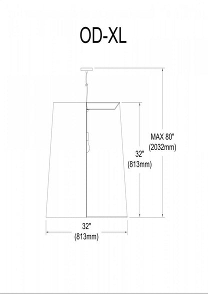 Dainolite Oversize Drum 1 Light Pendant XLarge White/Silver Shade Lamp|Très grand luminaire suspendu de Dainolite avec très grand abat-jour cylindrique blanc et argenté, et 1 ampoule