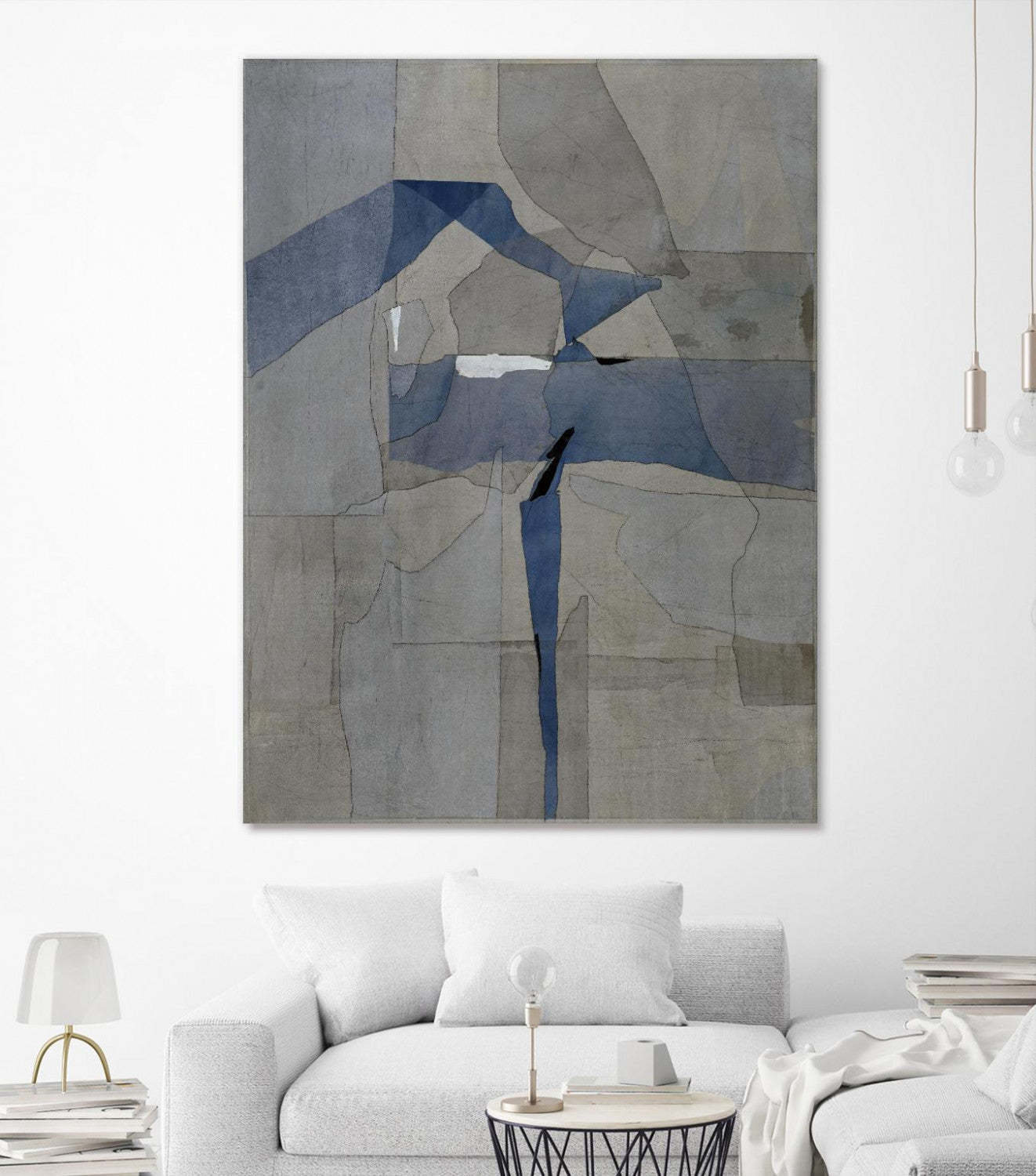 Œuvre d'art murale géante « Survivor Puzzle » 72 x 54