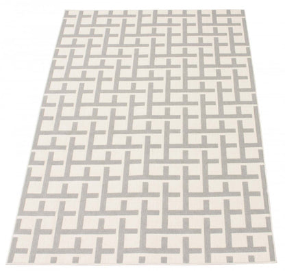 Tapis Brangane gris clair 201 x 290 cm | D86FM3NX