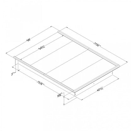 Lit plateforme Step One - Blanc pur | Lit plateforme Step One - Blanc solide