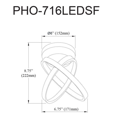 Dainolite Philo LED Semiflush Mount 20w Aged Brass White Silicone Diffuser Lamp|Plafonnier semi-affleuré Philo de Dainolite en silicone blanc qui diffuse la lumière, avec fini laiton vieilli et ampoule à DEL de 20 W