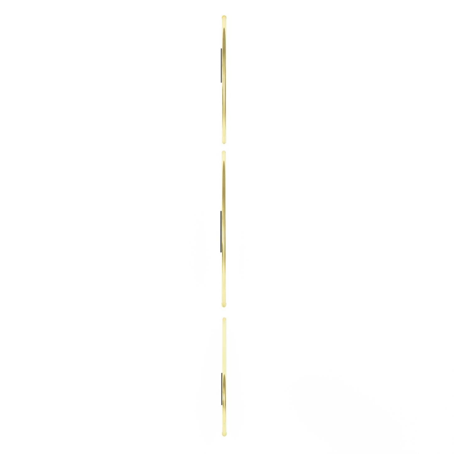 Miroirs Umbra Hubba en laiton à galets - Ensemble de 3