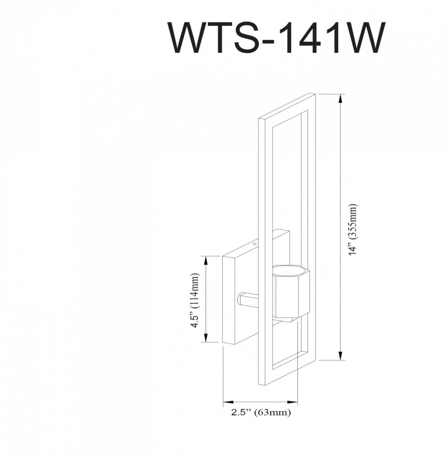 Dainolite Wisteria 1 Light Wall Sconce Polished Chrome Lamp|Applique murale Wisteria de Dainolite avec fini chromé poli et 1 ampoule