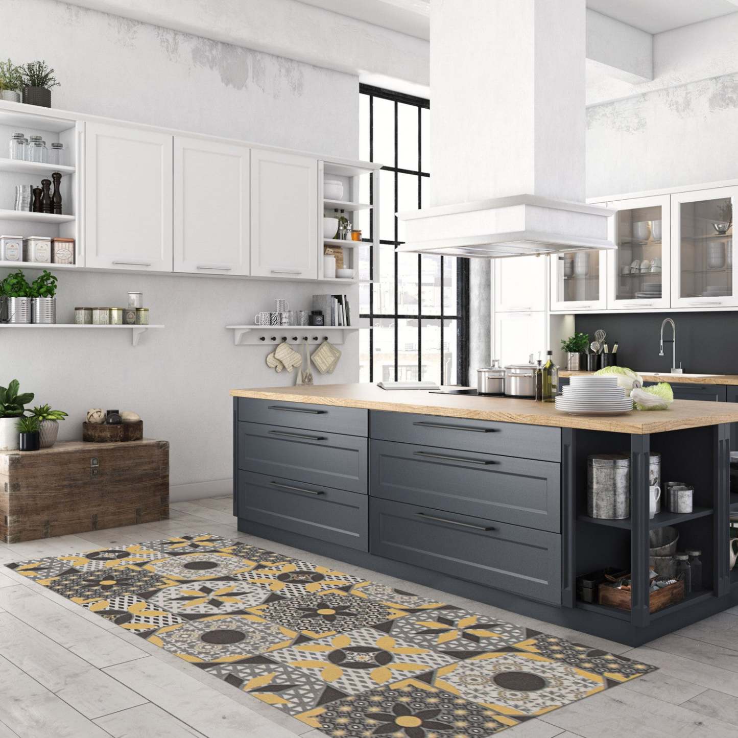 Bellezza Grey 2'2 x 3'0 Area Rug - S of 2|Tapis Bellezza gris 2 pi 2 po x 3 pi 0 po - Ensemble de 2|D212AWZH