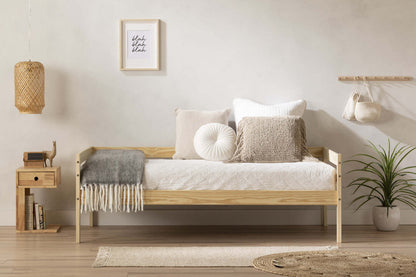 Lit simple de repos Sweedi Twin Daybed - Bois naturel