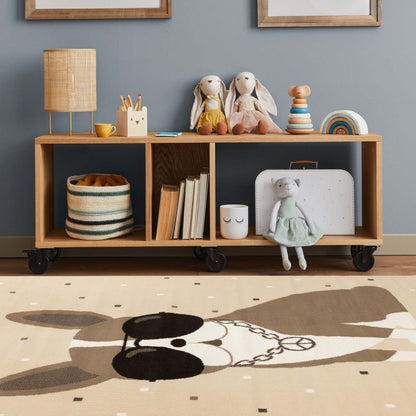 Forte Kids Swaggy Dog Area Rug - 3'11 x 5'7|Carpette Forte à motif de chien confiant pour enfants - 3 pi 11 po x 5 pi 7 po