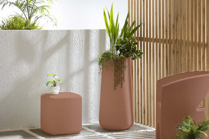 Dalya Tall Outdoor Pot Planter - Burnt Orange|Cache-pot haut Dalya pour l'extérieur - Terra Cotta