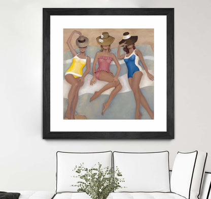 Œuvre d'art murale sur toile encadrée noire « The Orange County Club.tif » 30 x 30