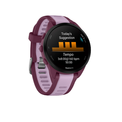 Garmin Forerunner® 165 Montre Gps Intelligente - Suivi De La Santé Avec Écran Amoled - Baie/lilas